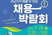 경남 '여성 취·창업 채용박람회' 9월28일 개최