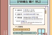 동해시, 19세 청년 공연·전시 관람비 최대 15만원 지원