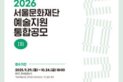 서울문화재단, 내년 예술지원 첫 공모 시작