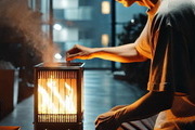 자기 집 안방에 불붙인 50대 남성 